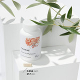 Thorne Green Tea Phytosome bottle with leaves and a 0.854 inch capsule