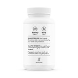 Side of Thorne Quercetin Complex bottle with suggested use and warnings