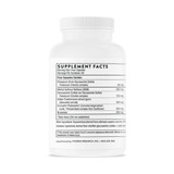 Back of the bottle with supplement facts label