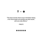 Five-star customer review quote for Thorne Metabolic Health