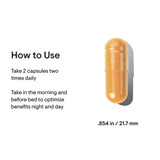 Metabolic Health capsule measuring 0.854 inches with how to use directions