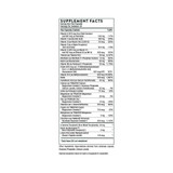Supplement facts panel for Basic Nutrients 2/Day