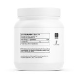 Back of the tub with supplement facts label