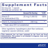 Pure Encapsulations PureHeart K2D - 60 Capsules PURE21409 BeautifiedYou.com