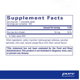 Pure Encapsulations Zinc Chewables - 100 Capsules PURE23052 BeautifiedYou.com