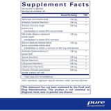 Lipotropic Detox supplement facts with alpha lipoic acid, NAC, milk thistle and taurine