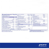 NeuroMood Pure Pack supplement facts panel listing vitamins, minerals and nutrients per packet