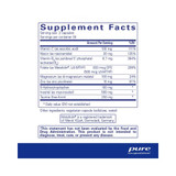 Supplement facts panel for SeroPlus