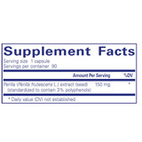 Perilla Extract supplement facts panel