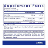 Pure Encapsulations Folate 5000 - 60 Capsules PURE08018 BeautifiedYou.com
