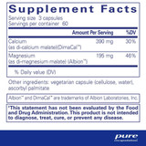 Pure Encapsulations Cal/Mag (Malate) 2:1 - 180 Capsules PURE12940 BeautifiedYou.com