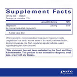 Pure Encapsulations UltraMag Magnesium - 120 Capsules PURE18690 BeautifiedYou.com