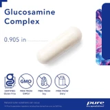 Glucosamine Complex 0.905 in capsule with certified gluten-free, non-GMO, soy-free and dairy-free icons