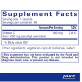 Pure Encapsulations Ascorbyl Palmitate - 180 Capsules PURE00237 BeautifiedYou.com