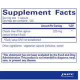 Pure Encapsulations Chaste Tree (Vitex) - 120 Capsules PURE10519 BeautifiedYou.com