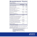 Daily Stress Formula supplement facts, 180 capsule bottle