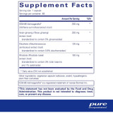 Energy Xtra 60 capsule supplement facts panel