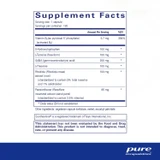 Supplement facts for Emotional Wellness, 60 servings