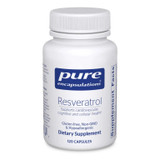 Pure Encapsulations Resveratrol 120 capsule bottle