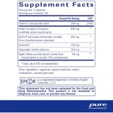 Aller-Essentials supplement facts, 2 capsule serving, 60 servings (120 capsule size)
