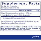 Pure Encapsulations Olive Leaf Extract
