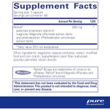Relora supplement facts, 1 capsule serving, 60 servings (60 capsule size)