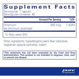 Pure Encapsulations Chromium (Picolinate) 500mcg