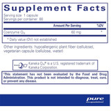 Pure Encapsulations CoQ10 60mg PURE-CoQ1060mg BeautifiedYou.com