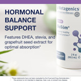 BioSom bottle with hormonal balance support text