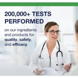 Scientist with 200,000+ tests performed text