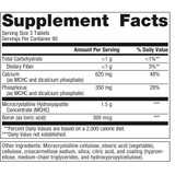Bone Builder with Boron supplement facts, 1.5 g microcrystalline hydroxyapatite, calcium, phosphorus and boron per 3 tablets