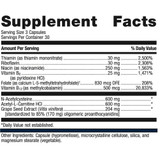 Metagenics Ceralin Forte supplement facts panel