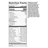 Nutrition facts panel for Ketogenic Shake Vanilla