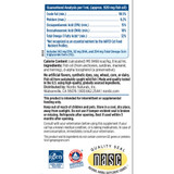 Omega-3 Cat guaranteed analysis and directions on the box with NASC quality seal