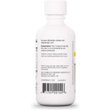 Liquid Iron bottle back with recommendation and warnings label