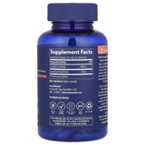 Back of Beef Liver capsules bottle with supplement facts and free-from icons