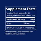 Trace Minerals Colloidal Silver Spray 30PPM - 118 mL
