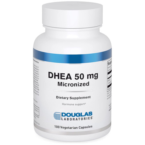 Douglas Labs DHEA 50 mg Micronized 100 vegetarian capsule bottle