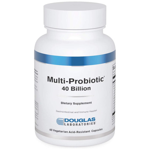 Douglas Laboratories Multi-Probiotic 40 Billion 60 vegetarian acid-resistant capsule bottle