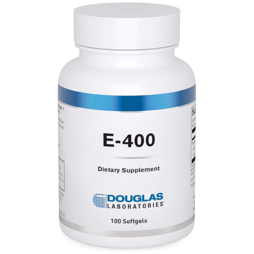 Douglas Laboratories E-400 vitamin E 100 softgels bottle