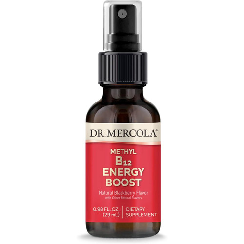 Dr. Mercola Methyl B12 Energy Boost spray 29 ml bottle
