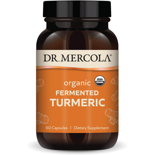 Dr. Mercola Organic Fermented Turmeric 60 capsules bottle