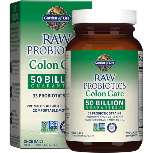 Garden of Life RAW Probiotics Colon Care - 30 Capsules GRLF16657 47.99