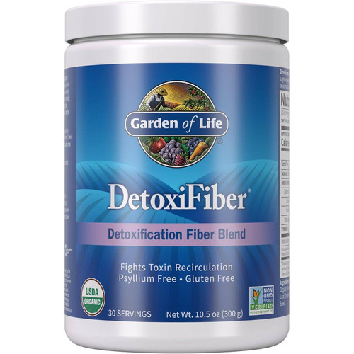 Garden of Life DetoxiFiber Detoxification Fiber Blend 30 servings 10.5 oz (300 g) tub