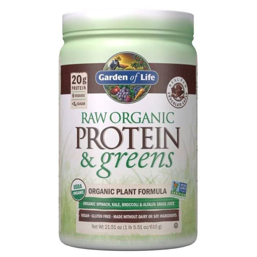 Garden of Life RAW Organic Protein & Greens Chocolate 610 g tub