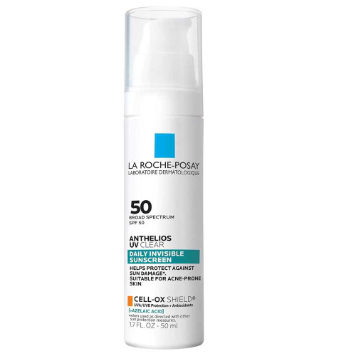 La Roche-Posay Anthelios UV Clear SPF 50 Sunscreen 1.7 fl oz pump bottle