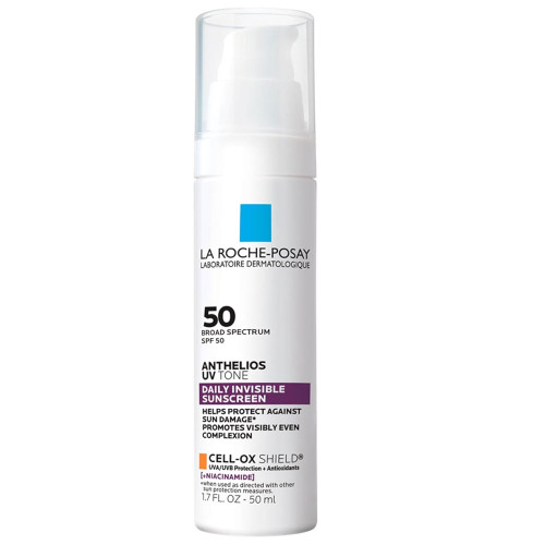 La Roche-Posay Anthelios UV Tone Sunscreen SPF 50 pump bottle, 1.7 fl oz