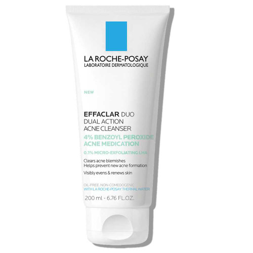 La Roche-Posay Effaclar Duo Acne Face Wash 4% Benzoyl Peroxide 200 ml tube