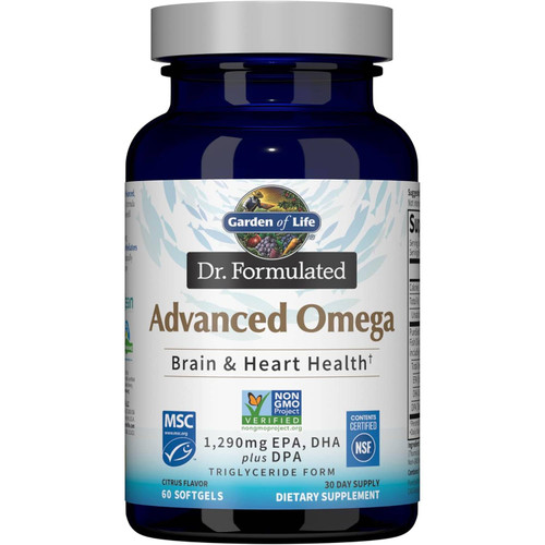 Garden of Life Dr. Formulated Advanced Omega Lemon - 60 Softgels