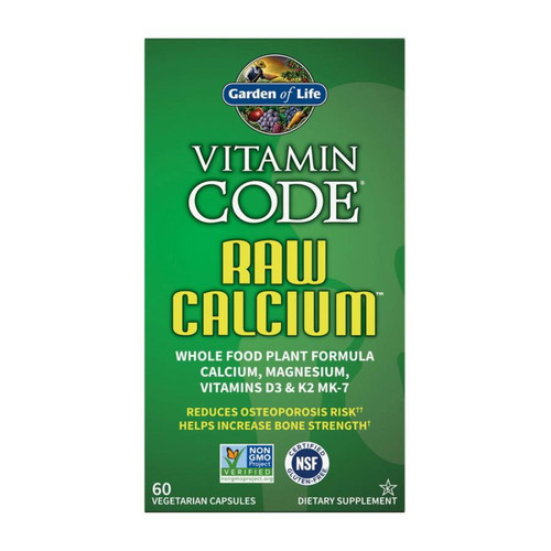 Garden of Life Vitamin Code RAW Calcium 60 vegetarian capsule box